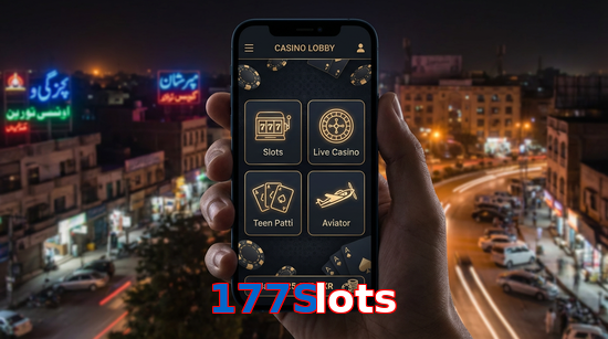 Main screen of 177Slots app page for PK players